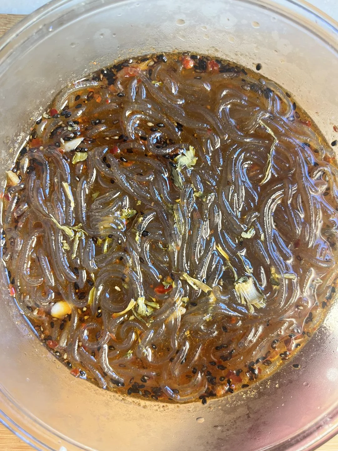 Hot and Sour Sweet Potato Noodles (Suan La Fen)