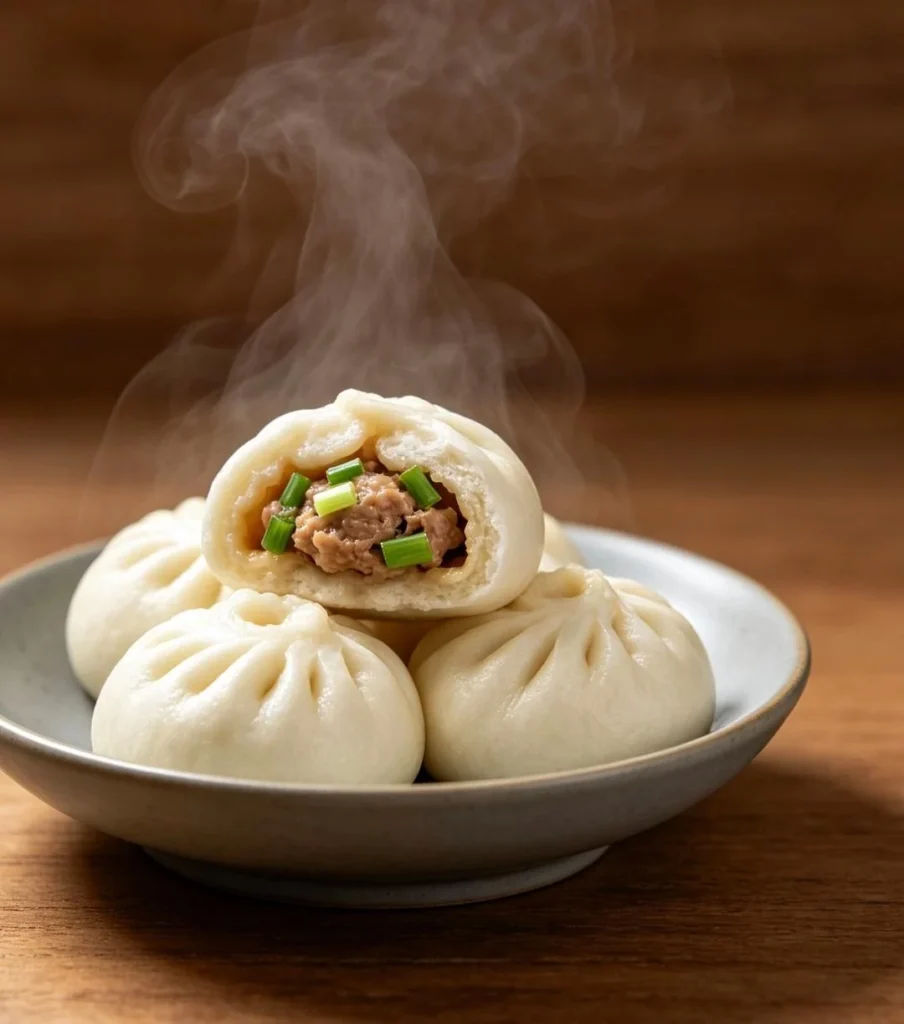 Homemade Steamed Buns (Pork & Scallion / Chive & Egg)