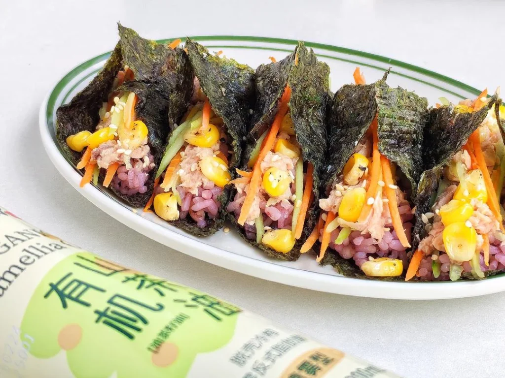 Low-Fat Tuna Seaweed Rice Rolls