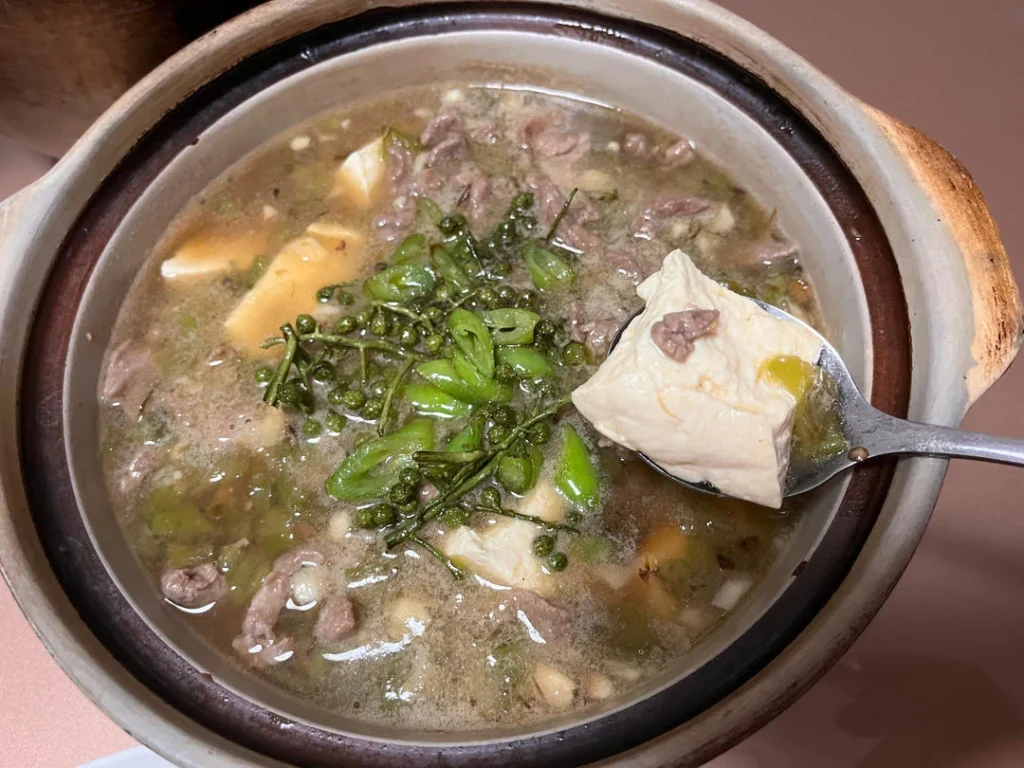 Blistered Chili Beef with Tofu