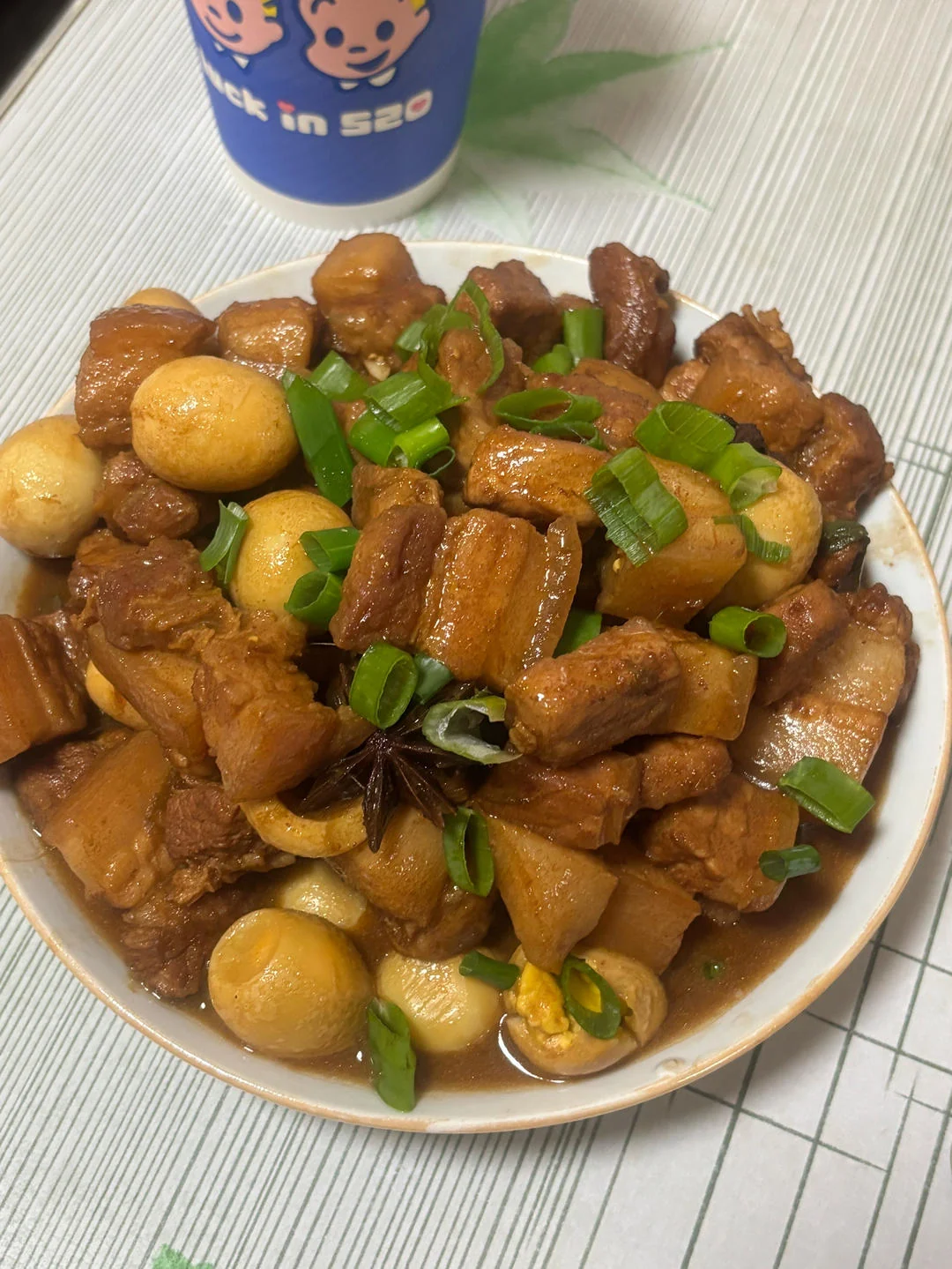 Home-Style Braised Pork with Quail Eggs