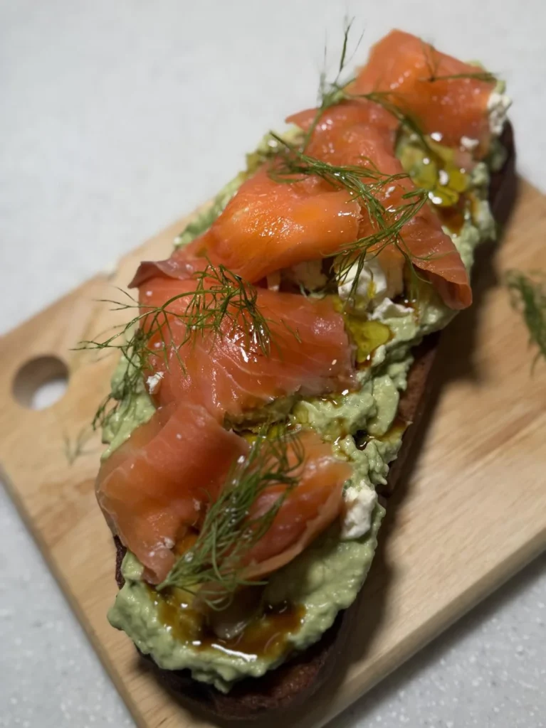 Summer Fresh Avocado & Smoked Salmon Sandwich