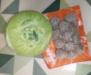 Cabbage and Beef Meatball Soup