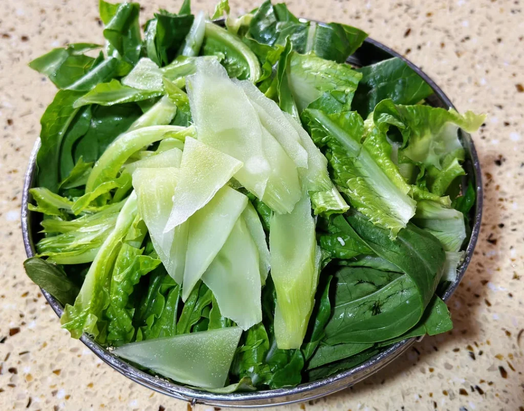 Shrimp Paste Stir-fried Romaine Lettuce