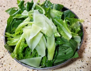 Shrimp Paste Stir-fried Romaine Lettuce