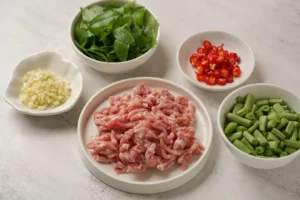 Thai Basil Pork Rice (Pad Krapow)