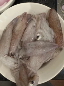 Stir-fried Squid with Onion Soy Sauce