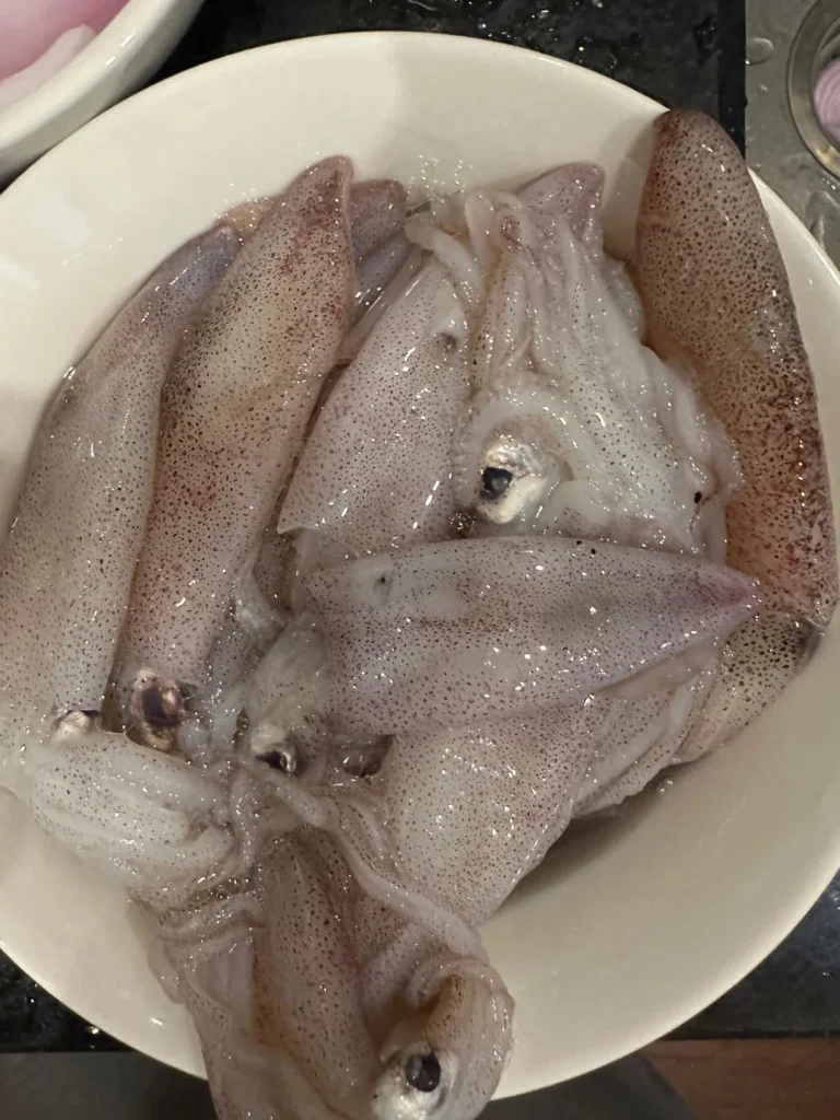 Stir-fried Squid with Onion Soy Sauce