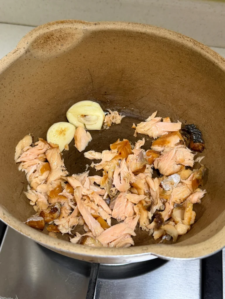 Spicy Salmon Fried Rice