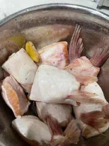 Crispy Grilled Fish Belly
