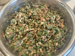 Chive and Pork Dumpling Filling