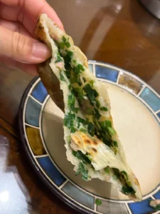Quick Breakfast Stuffed Flatbread