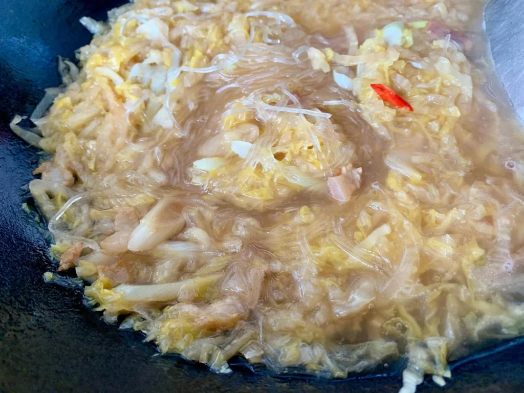 Pork and Pickled Cabbage Stew with Glass Noodles