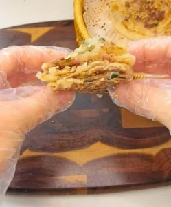Beef Guokui (Crispy Stuffed Flatbread)