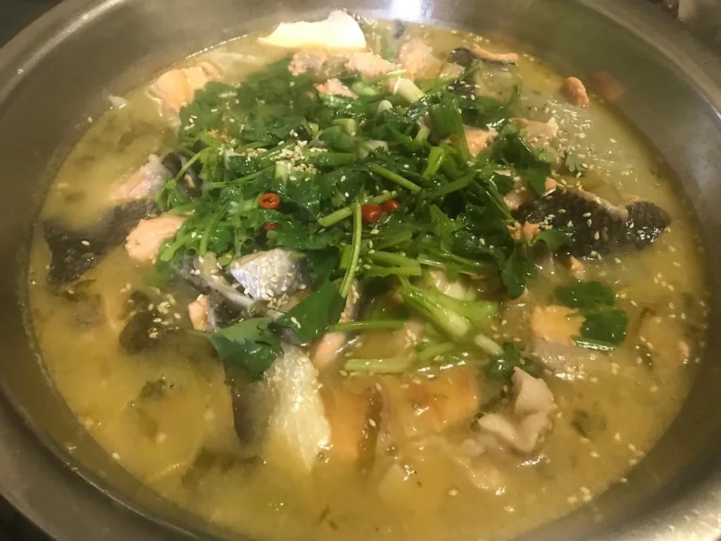 Sour Cabbage Fish with Salmon Head