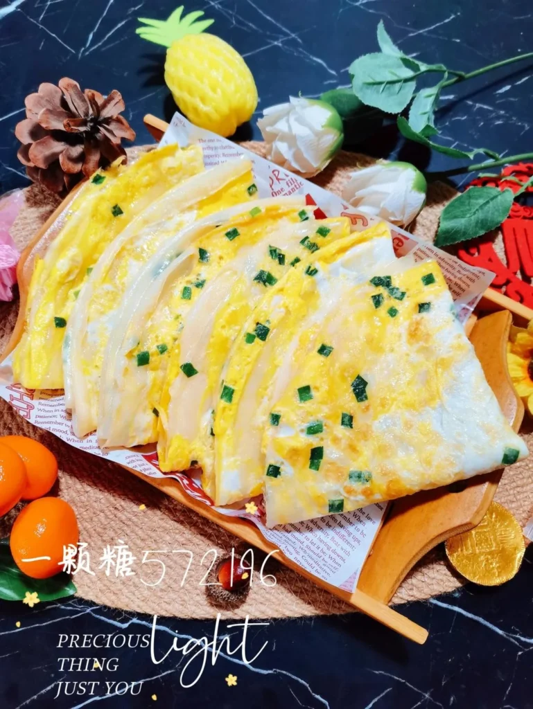 Chinese Egg and Chive Crepe-Style Pancakes