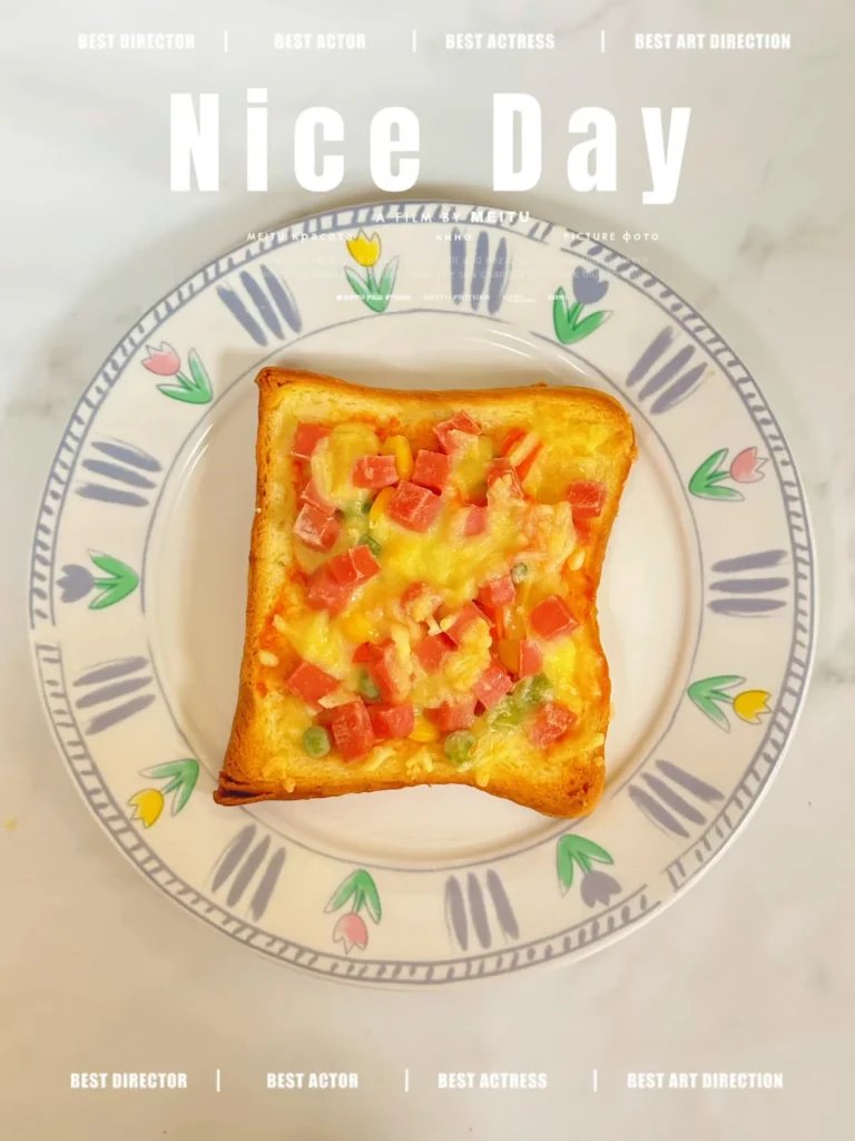 Vegetable Pizza Toast — Easy Weekly Breakfast Meal Prep