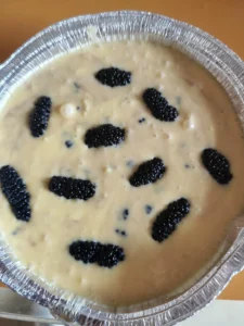 Mulberry Basque Cheesecake (Air Fryer Version) – Overnight Breakfast for Two