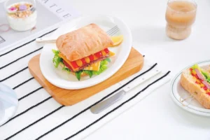 Low-Fat Quick Breakfast | Homemade Little Red Riding Hood Sandwich