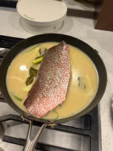 Coconut Milk Poached Fish