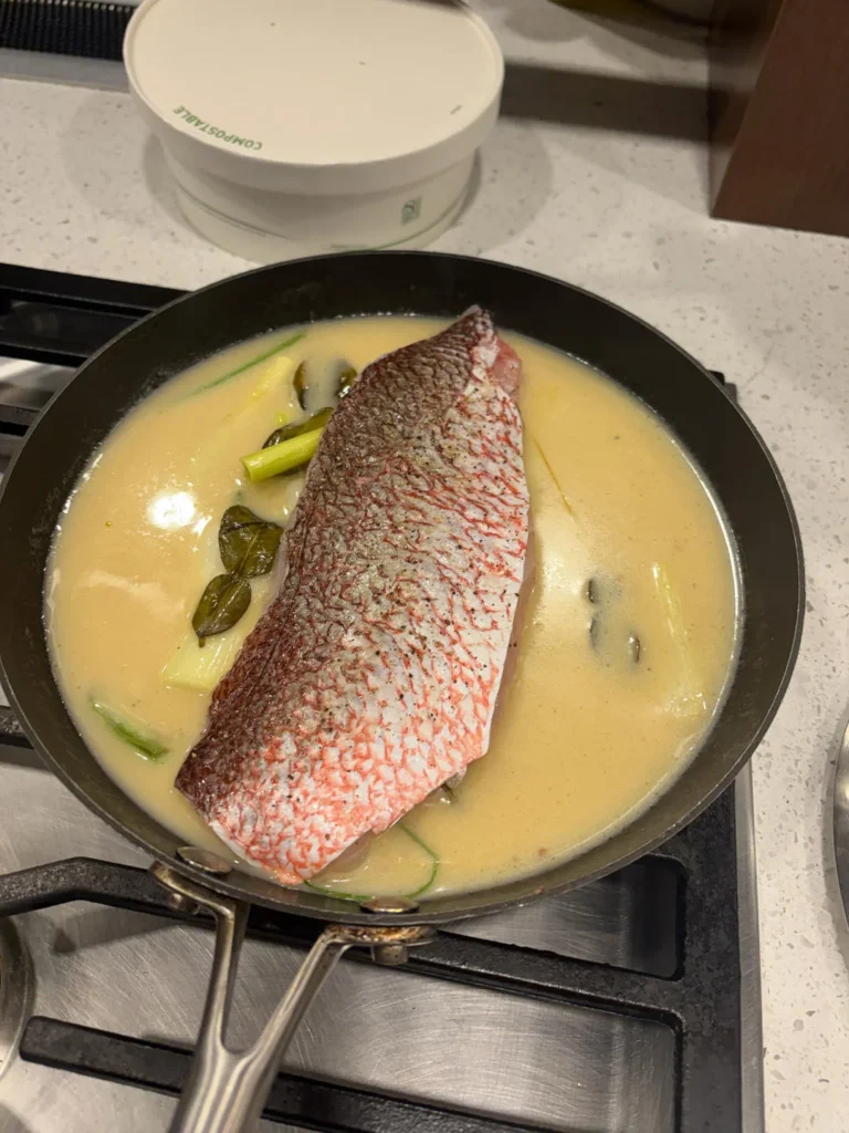 Coconut Milk Poached Fish