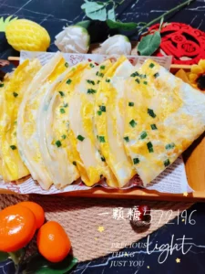 Chinese Egg and Chive Crepe-Style Pancakes