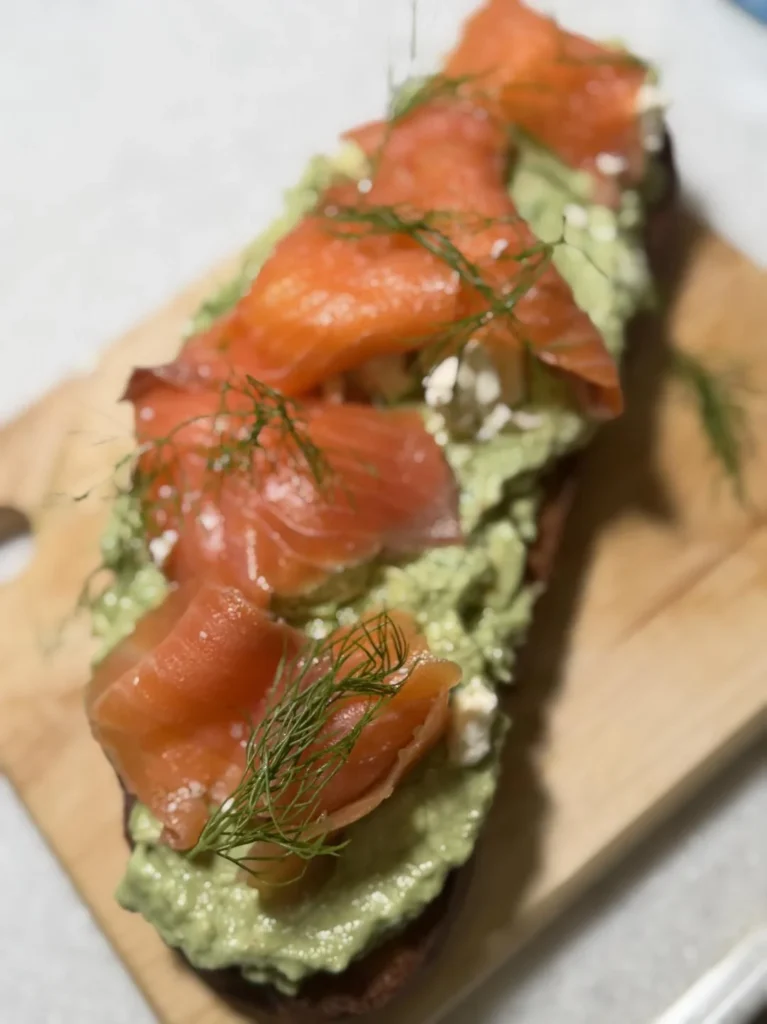 Summer Fresh Avocado & Smoked Salmon Sandwich