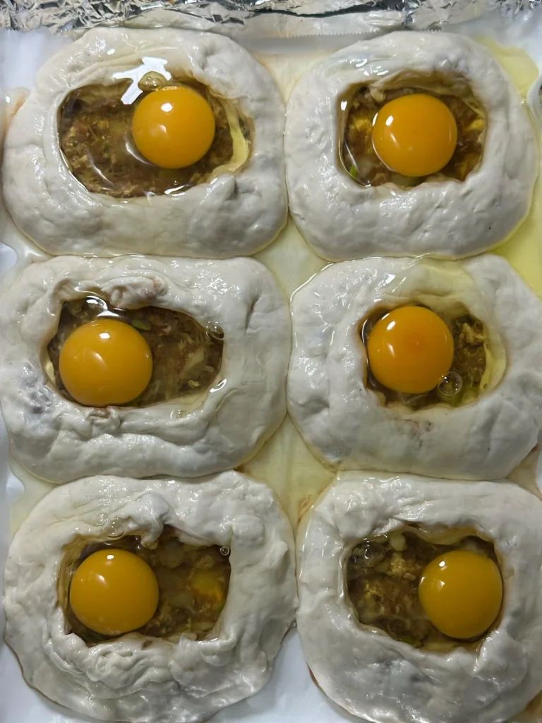 Oven-Baked Beef Shaobing with Egg