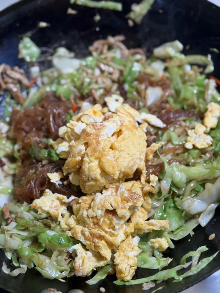 Quick & Easy Cabbage and Glass Noodles Stir-fry