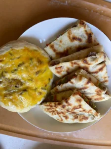 Beef and Cheese Yeast Flatbread — Pan-Fried & Air-Fried, Two Ways from One Dough!