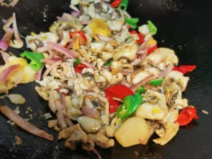 Stir-fried Snakehead Fish Fillets
