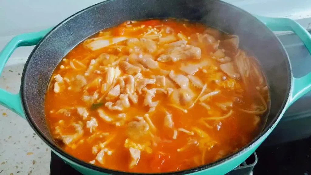Tomato Velvety Pork Soup