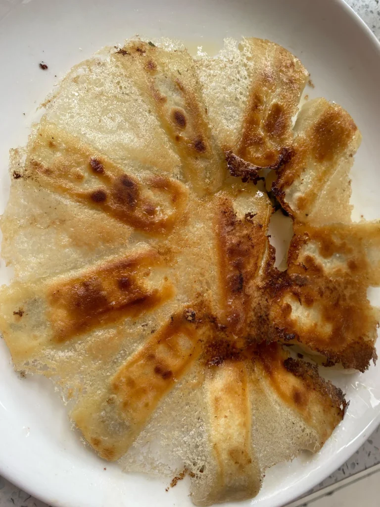 Chive and Pork & Scallion and Pork Potstickers