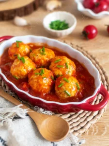 Sweet & Tangy Tomato Chicken Meatballs