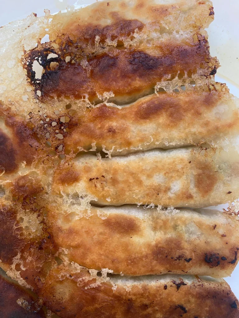 Chive and Pork & Scallion and Pork Potstickers