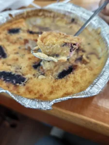 Mulberry Basque Cheesecake (Air Fryer Version) – Overnight Breakfast for Two