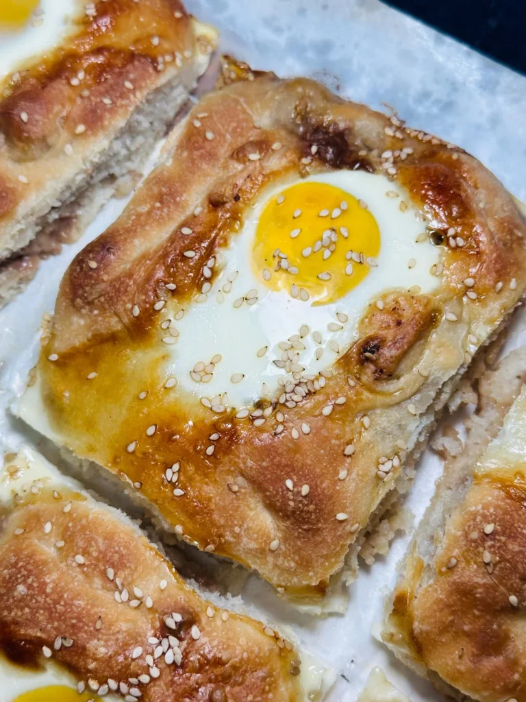 Oven-Baked Beef Shaobing with Egg