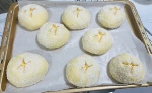 Cheesy Tuna Bread Rolls with Coconut Crust