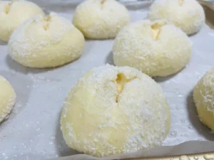 Cheesy Tuna Bread Rolls with Coconut Crust