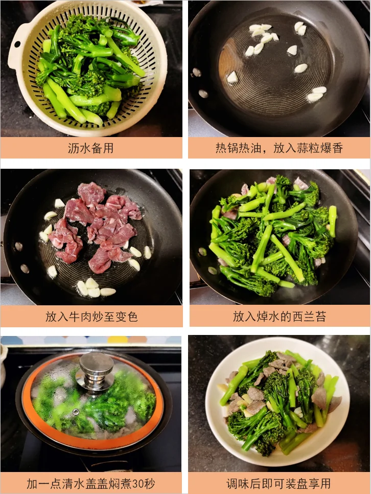 Crisp Broccoli Rabe with Seasoned Beef Stir-Fry