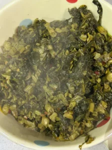 Stir-fried Pickled Mustard Greens with Free-Range Pork