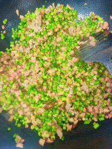 Rustic Grain Buns with Garlic Scapes Stir-fry