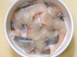 Steamed Sea Bass Fillets