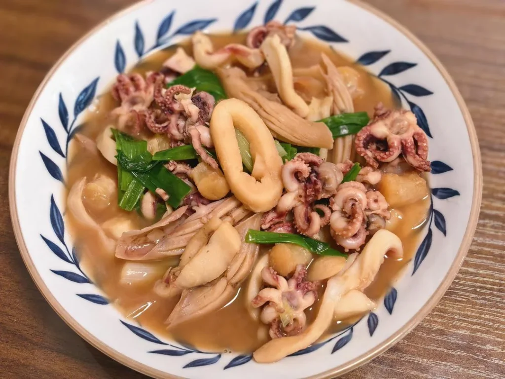 Scallion-Braised Squid