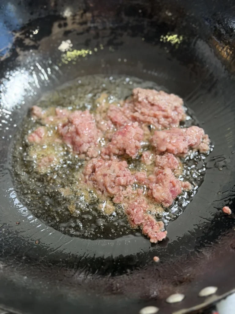 Spicy Kimchi Beef with Silken Tofu