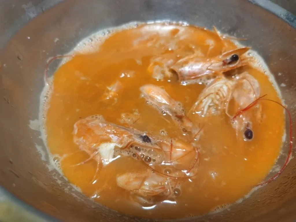 Beef, Oyster & Shrimp Noodle Bowl with Shrimp Oil Broth