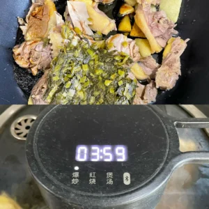 Braised Duck with Pickled Mustard Greens