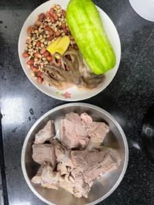 Postpartum Lactation Soup – Hairy Gourd, Octopus, Peanut and Black-Eyed Bean Soup