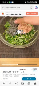 Pea Shoot and Canned Fish Salad