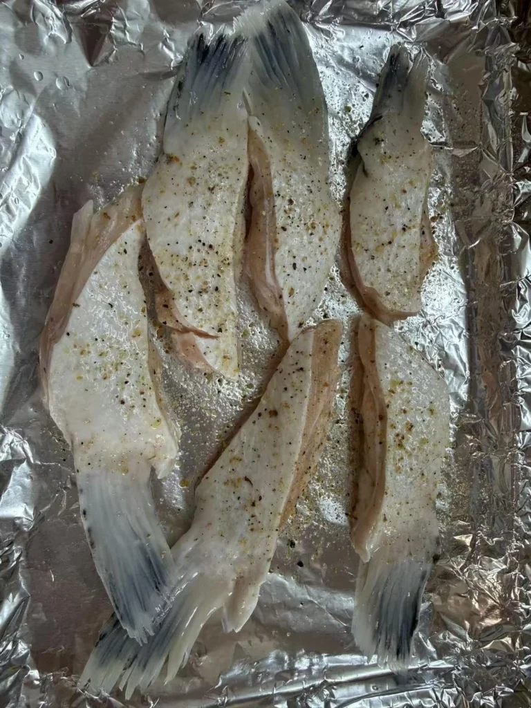 Baked Salmon Fins